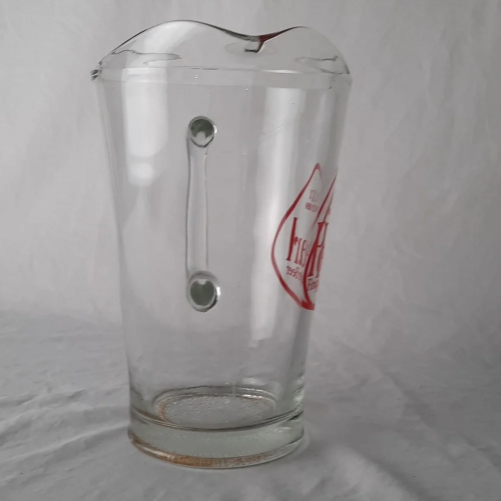 SOLD RARE Vintage Glass Pearl Fine Lager Beer Pitcher - Picture 5 of 6